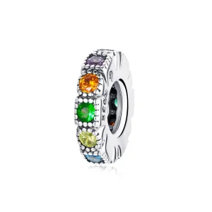 (obrázek pro) Pandora styl Duhový kámen Spacer Charm - BSC473
