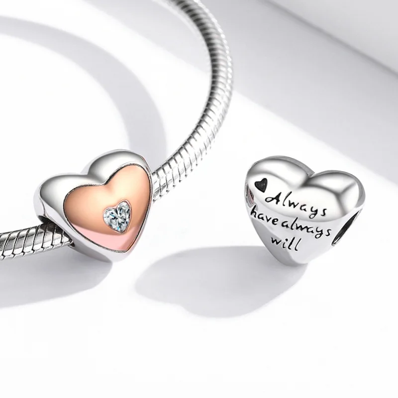 (obrázek pro) Pandora styl Dvojbarvý Love Charm - BSC566 - Zobrazit 4