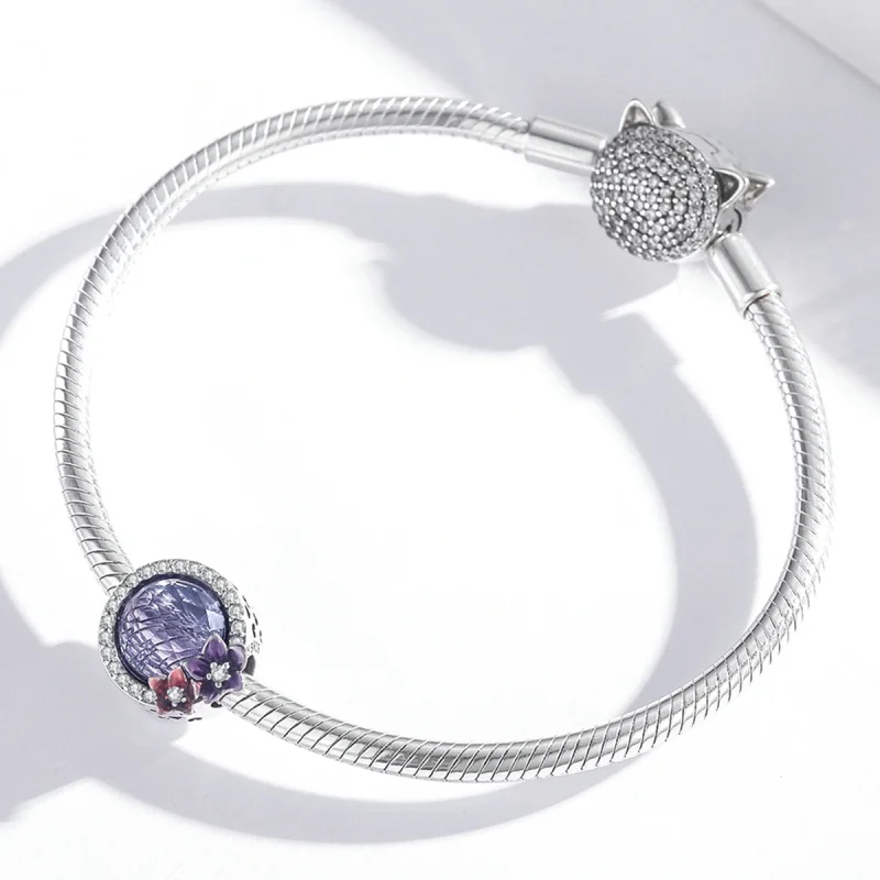 (obrázek pro) Pandora styl Ženská síla - Brilantní květiny amulet - SCC2141 - Zobrazit 3