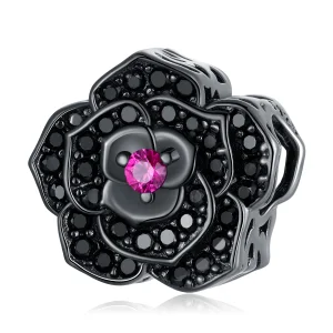 (obrázek pro) Pandora styl Černá Růže Charm - SCC2380