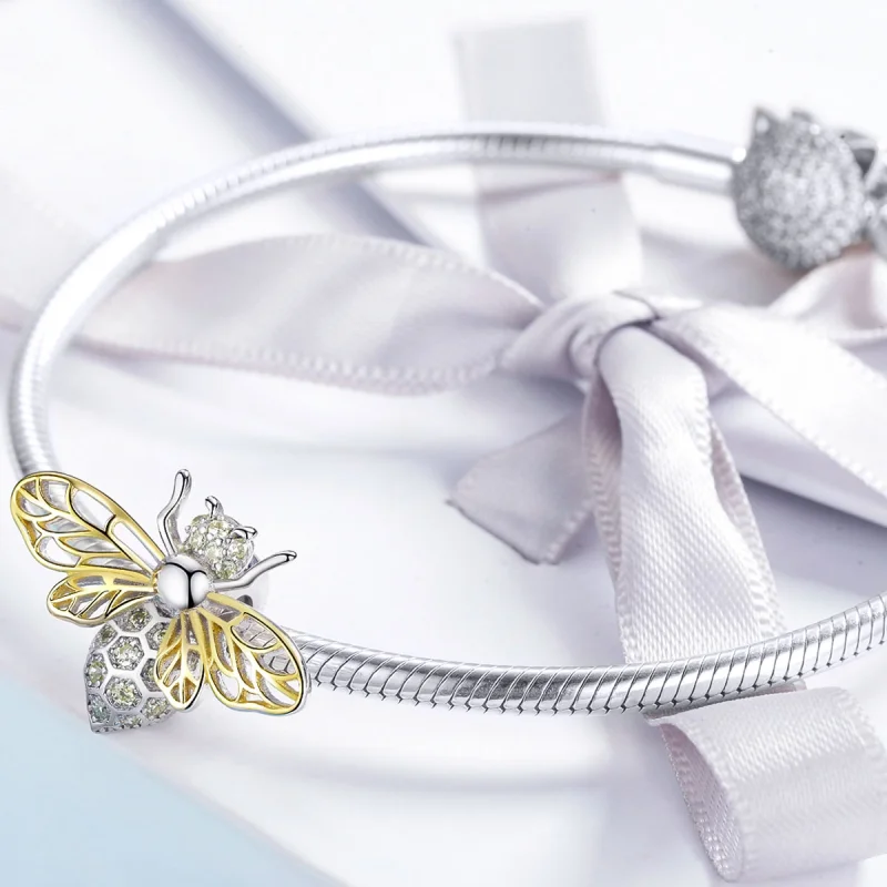 (obrázek pro) Pandora styl Exquisite Bee kouzlo - BSC067 - Zobrazit 3