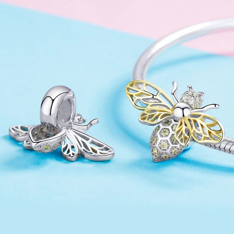 (obrázek pro) Pandora styl Exquisite Bee kouzlo - BSC067 - Zobrazit 4
