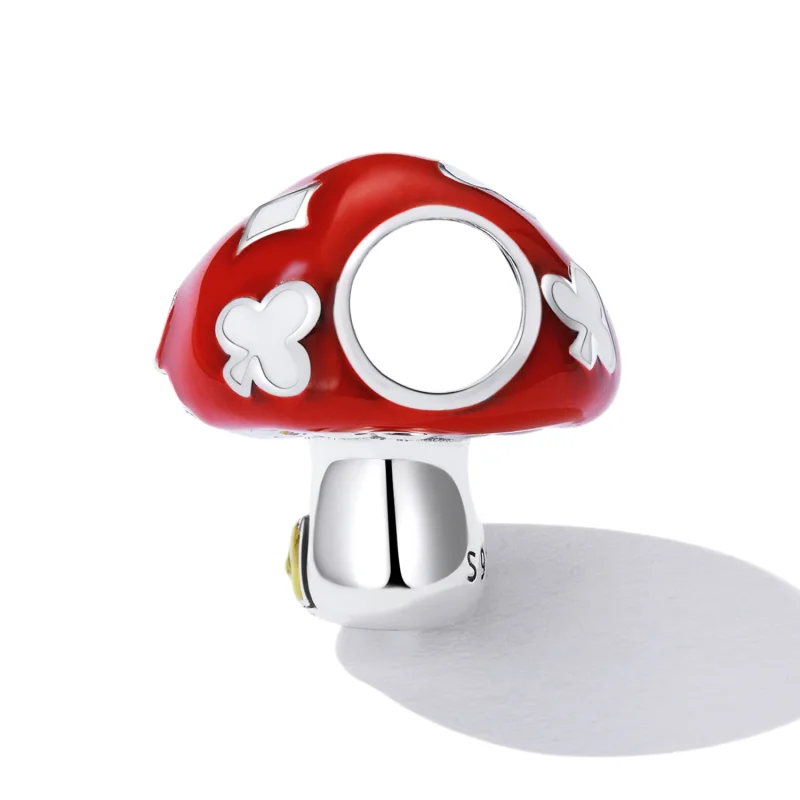 (obrázek pro) Pandora styl Exquisite Mushroom House Charm - SCC2246 - Zobrazit 3