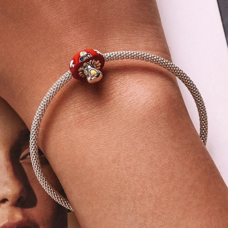 (obrázek pro) Pandora styl Exquisite Mushroom House Charm - SCC2246 - Zobrazit 6