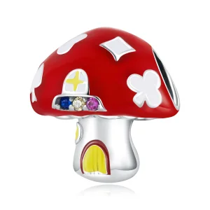 (obrázek pro) Pandora styl Exquisite Mushroom House Charm - SCC2246