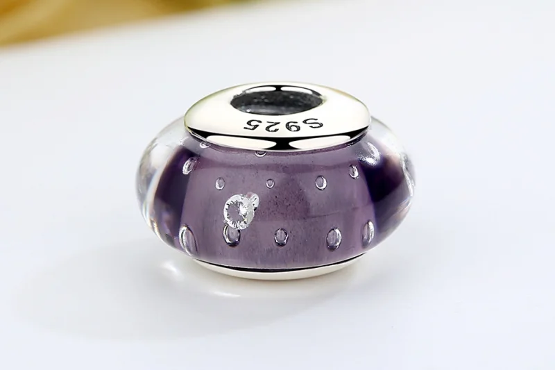 (obrázek pro) Pandora styl Fialový Murano skleněný přívěsek - SCZ001 - Zobrazit 8