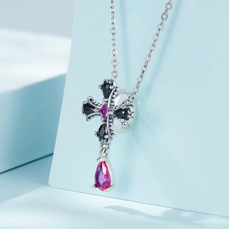 (obrázek pro) Pandora styl Gotický kříž Spacer Charm - SCC2381 - Zobrazit 2