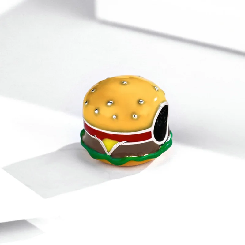 (obrázek pro) Pandora styl Gurmánský Burger přívěsek - SCC2014 - Zobrazit 2
