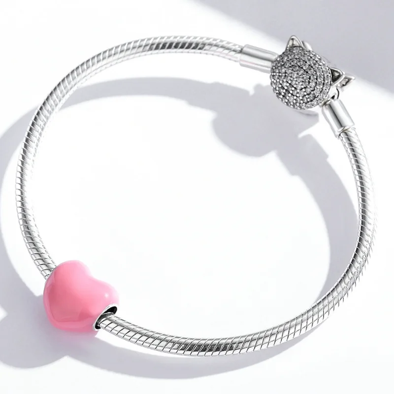 (obrázek pro) Pandora styl Jednoduchý Love Charm - SCC1986-PK - Zobrazit 3