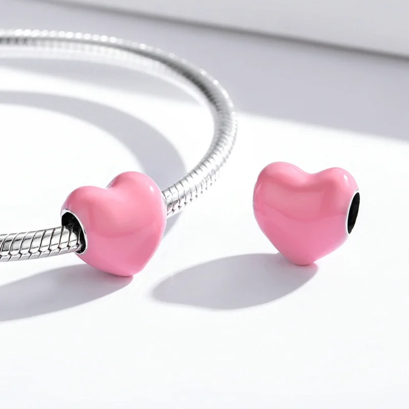 (obrázek pro) Pandora styl Jednoduchý Love Charm - SCC1986-PK - Zobrazit 4