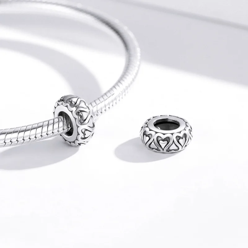 (obrázek pro) Pandora styl krajkový spacer charm - SCC1949 - Zobrazit 3