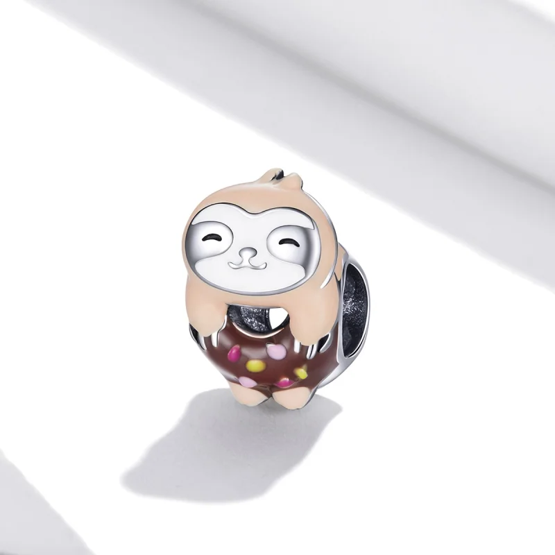 (obrázek pro) Pandora styl Lenochod Donut Charm - SCC1881 - Zobrazit 2