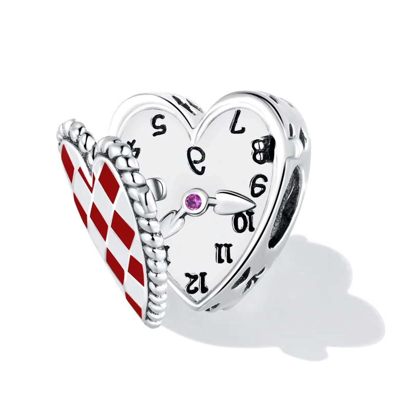 (obrázek pro) Pandora styl Love Clock Charm - SCC2245 - Zobrazit 2