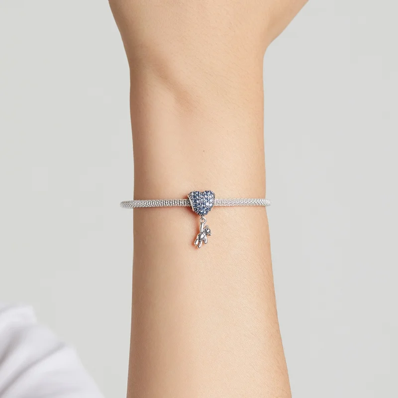 (obrázek pro) Pandora styl Láska Balón Medvěd Charm - SCC2023 - Zobrazit 5