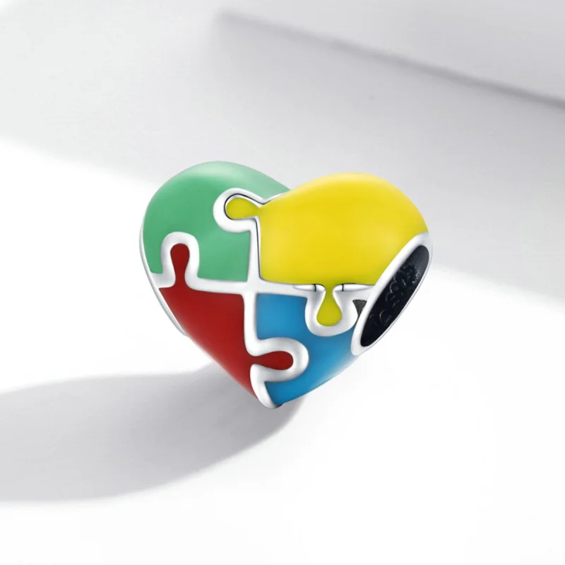 (obrázek pro) Pandora styl Láska Puzzle přívěsek - BSC547 - Zobrazit 2