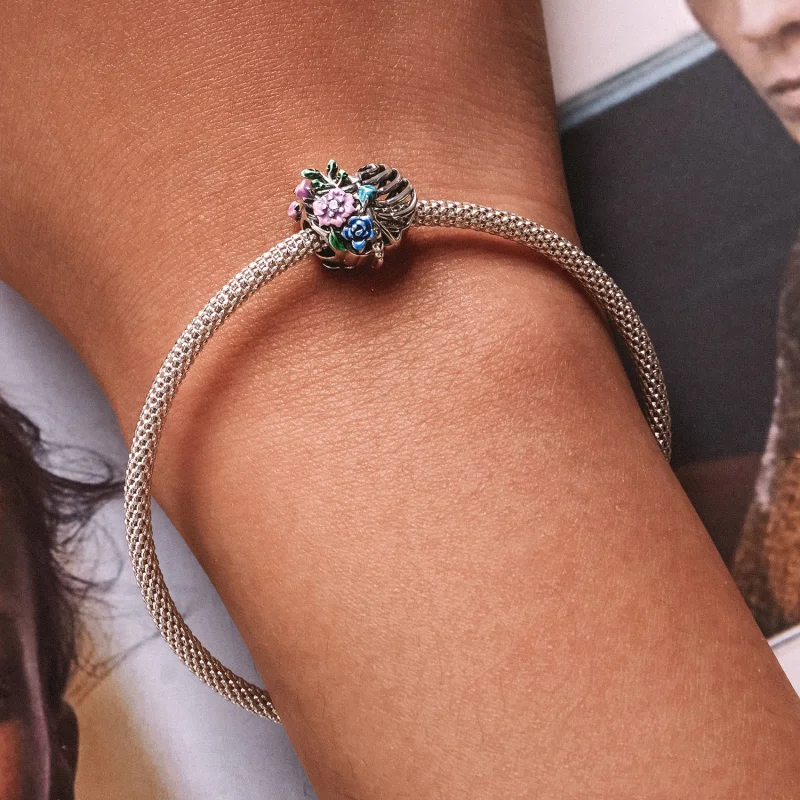 (obrázek pro) Pandora styl Láska Stuhou Květinový amulet - SCC2239 - Zobrazit 6