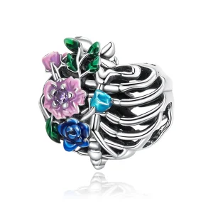 (obrázek pro) Pandora styl Láska Stuhou Květinový amulet - SCC2239