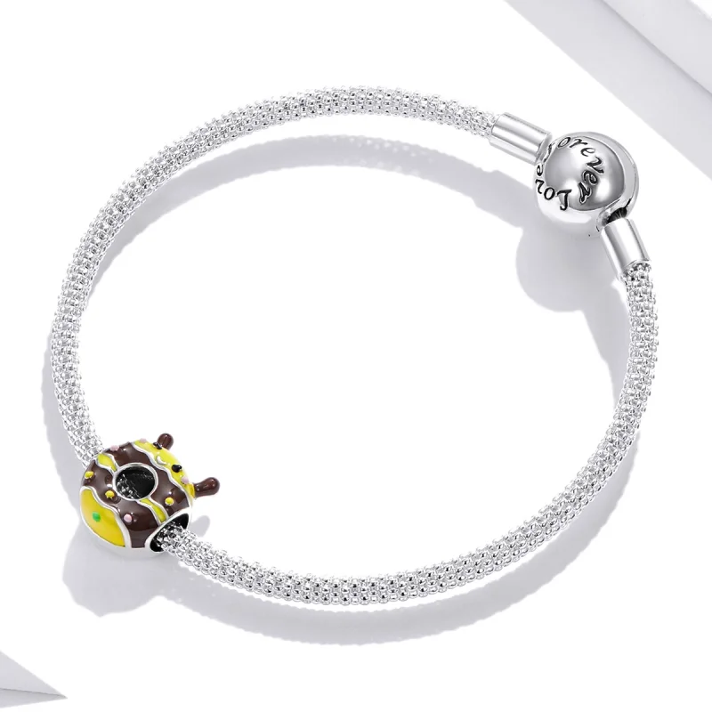 (obrázek pro) Pandora styl Malý medovník s včelou Charm - SCC1878 - Zobrazit 3