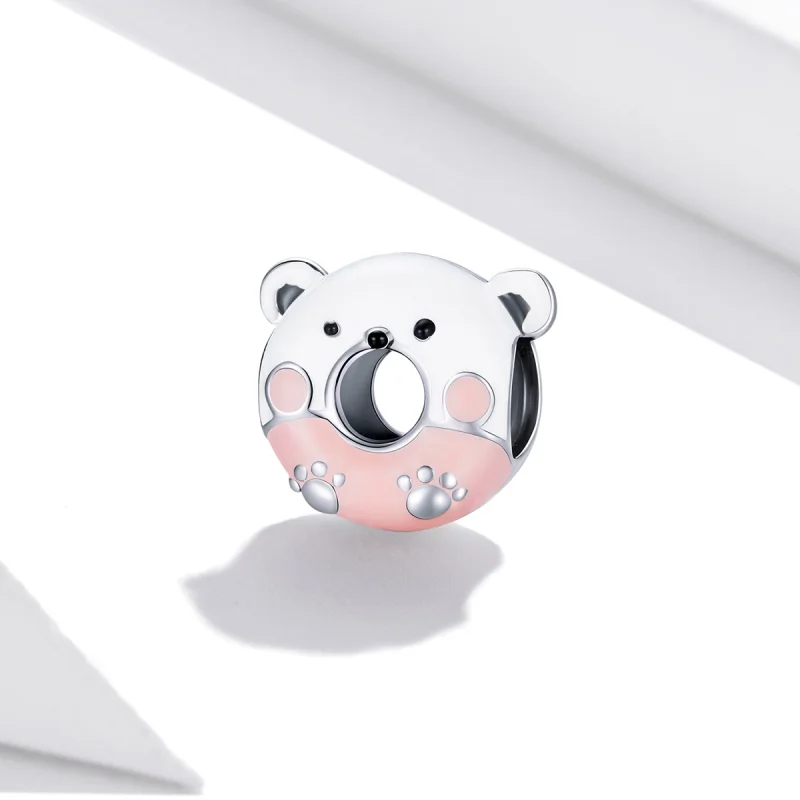 (obrázek pro) Pandora styl Medvěd donuty charm - SCC1876 - Zobrazit 2