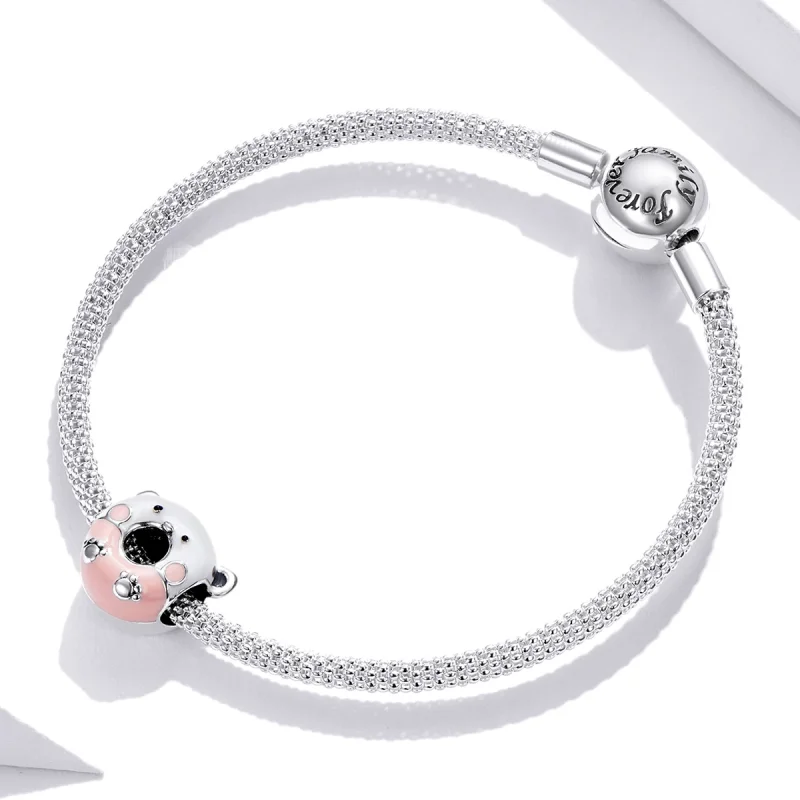 (obrázek pro) Pandora styl Medvěd donuty charm - SCC1876 - Zobrazit 3