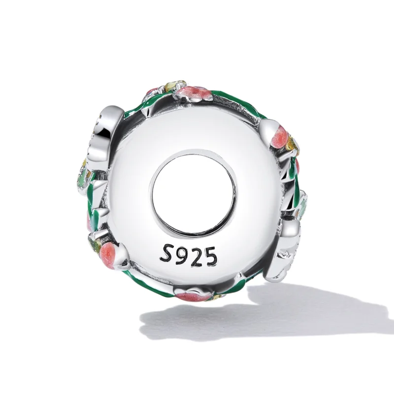 (obrázek pro) Pandora styl Motýl Květinový Mezerník Charm - SCC2251 - Zobrazit 3