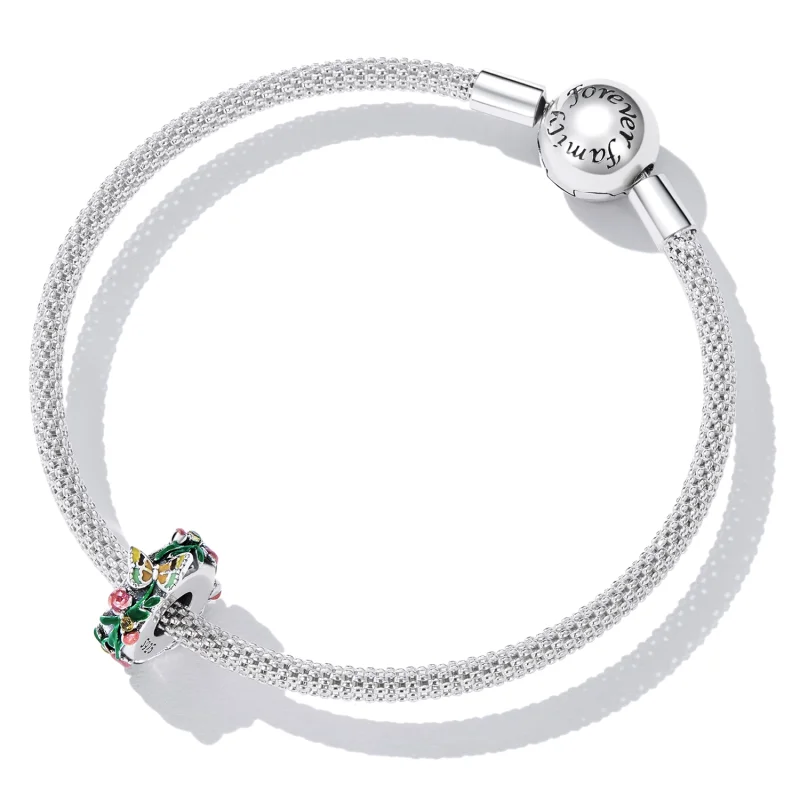 (obrázek pro) Pandora styl Motýl Květinový Mezerník Charm - SCC2251 - Zobrazit 5