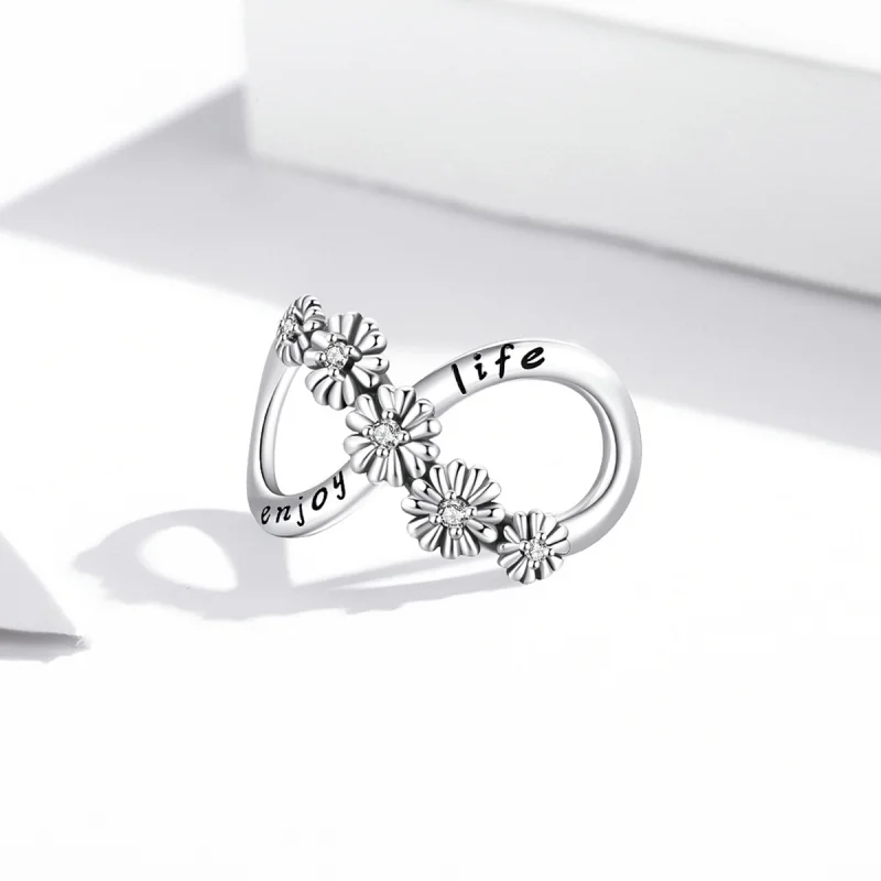 (obrázek pro) Pandora styl Nekonečné Květiny Charm - SCC2099 - Zobrazit 2