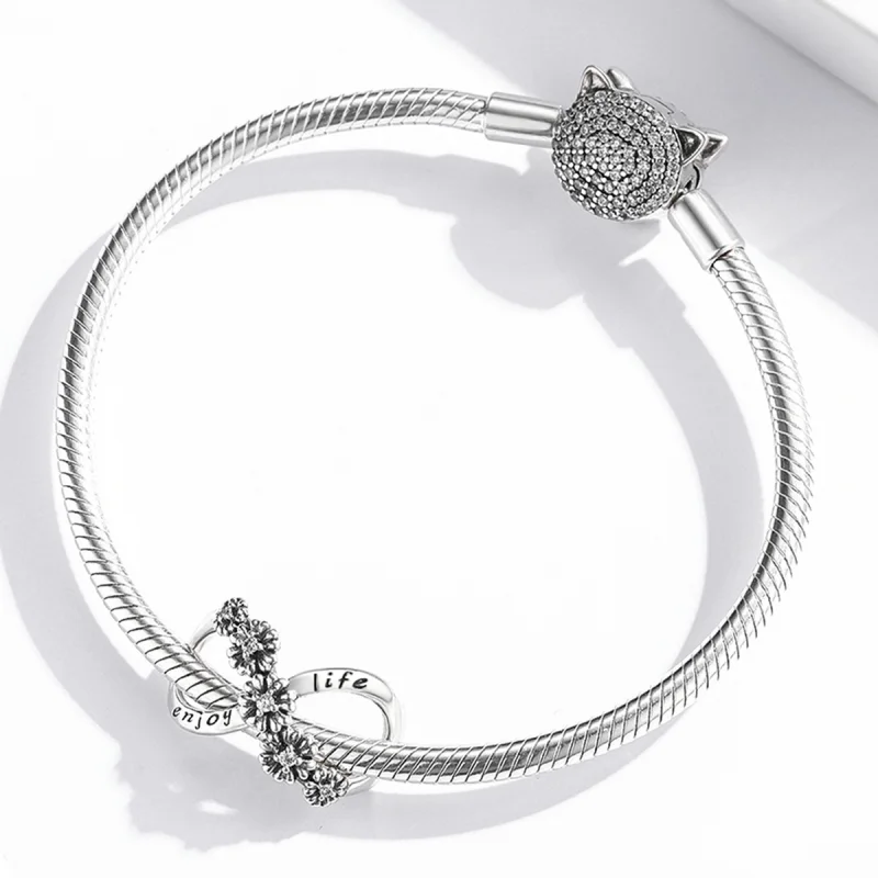 (obrázek pro) Pandora styl Nekonečné Květiny Charm - SCC2099 - Zobrazit 3
