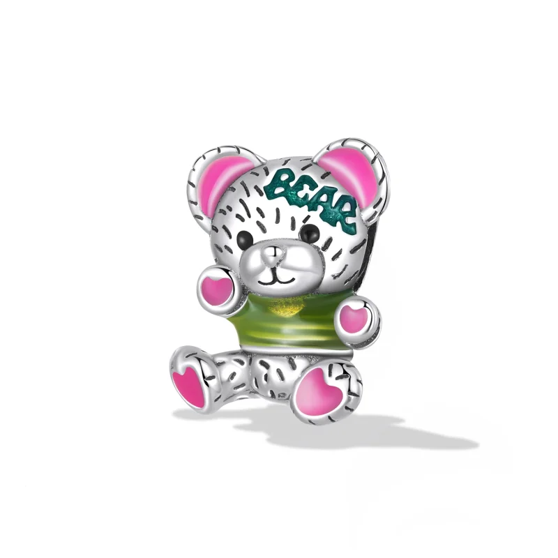 (obrázek pro) Pandora styl Neon Bear Doll Charm - SCC2231 - Zobrazit 2