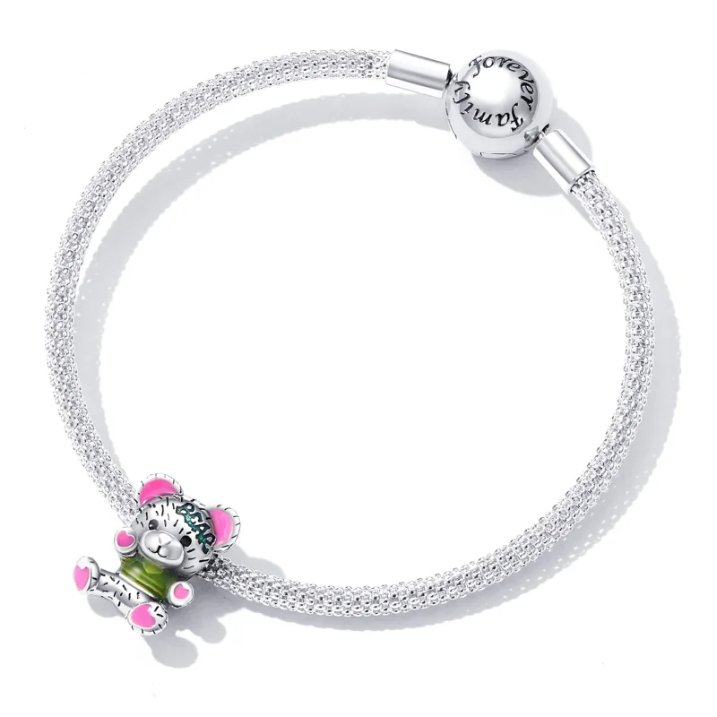 (obrázek pro) Pandora styl Neon Bear Doll Charm - SCC2231 - Zobrazit 5