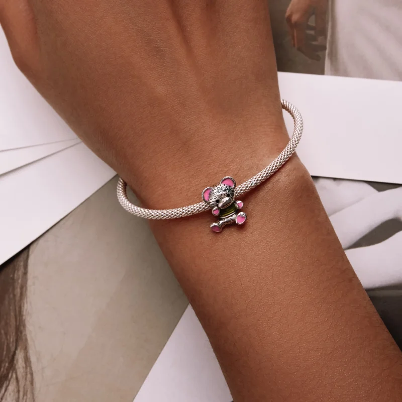 (obrázek pro) Pandora styl Neon Bear Doll Charm - SCC2231 - Zobrazit 6