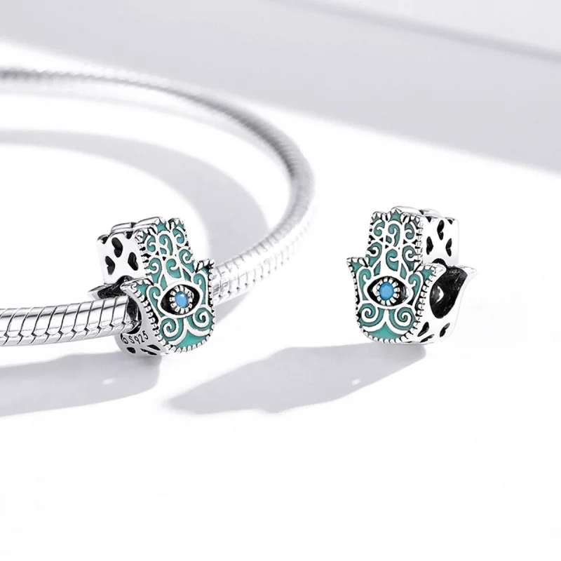 (obrázek pro) Pandora styl Oční talisman Fatimy - BSC510 - Zobrazit 3