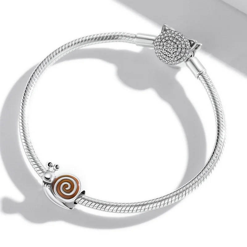 (obrázek pro) Pandora styl Pan Snail Charm - SCC2064 - Zobrazit 3