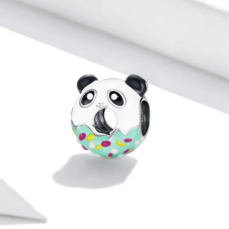 (obrázek pro) Pandora styl Panda donut přívěsek - SCC1875 - Zobrazit 2