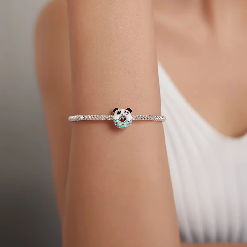 (obrázek pro) Pandora styl Panda donut přívěsek - SCC1875 - Zobrazit 5