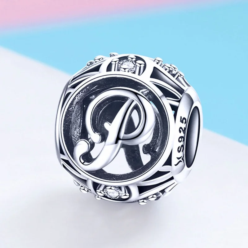 (obrázek pro) Pandora styl písmeno P přívěsek - SCC738-P - Zobrazit 2