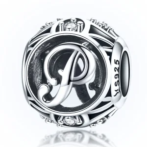 (obrázek pro) Pandora styl písmeno P přívěsek - SCC738-P