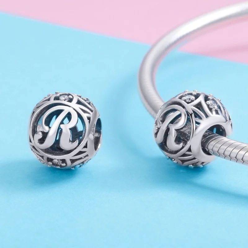 (obrázek pro) Pandora styl písmeno-R přívěsek - SCC738-R - Zobrazit 3