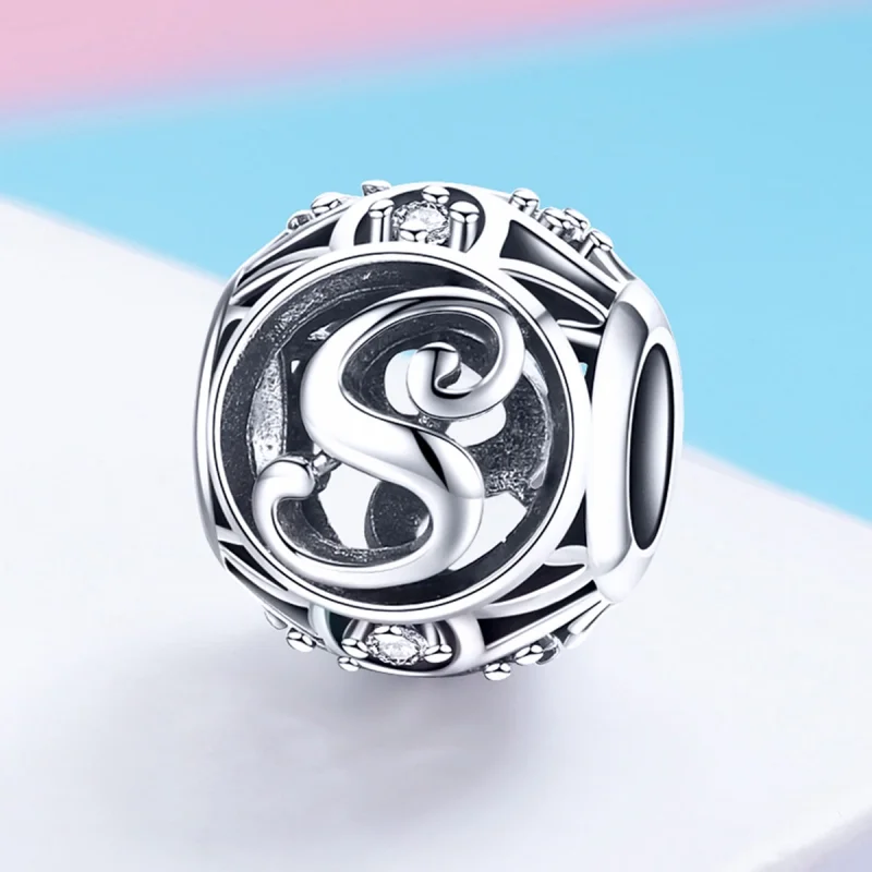 (obrázek pro) Pandora styl písmeno-S přívěsek - SCC738-S - Zobrazit 2