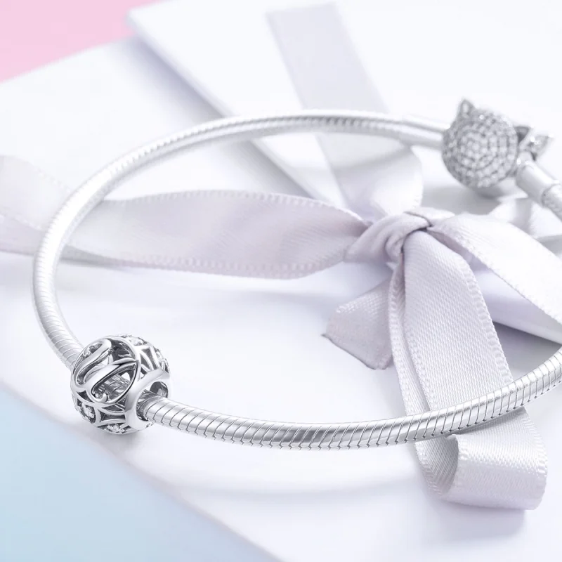(obrázek pro) Pandora styl Písmeno-U Amulet - SCC738-U - Zobrazit 4