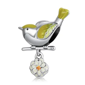(obrázek pro) Pandora styl Ptáci a Květiny - Amulet Začátek Jara - SCC2191