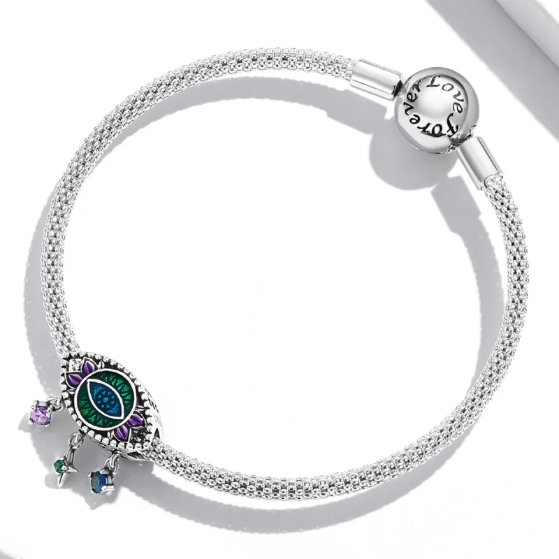 (obrázek pro) Pandora styl retro amulet s ďáblovým okem - SCC2162 - Zobrazit 3