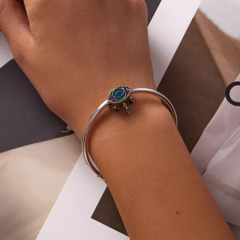 (obrázek pro) Pandora styl retro amulet s ďáblovým okem - SCC2162 - Zobrazit 5
