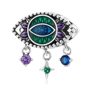 (obrázek pro) Pandora styl retro amulet s ďáblovým okem - SCC2162