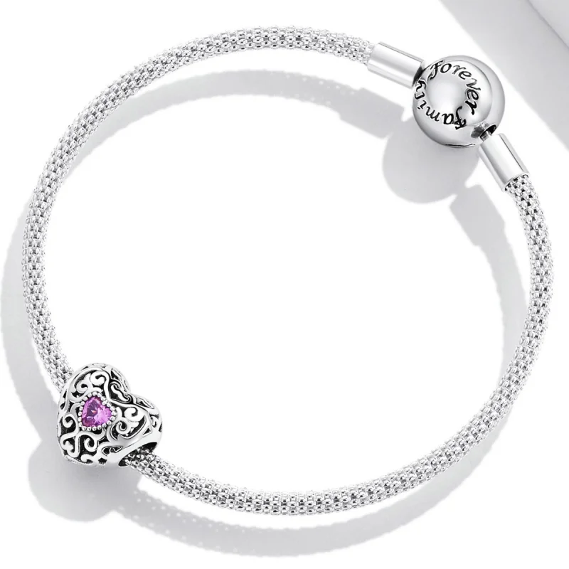 (obrázek pro) Pandora styl Retro vzor Láska amulet - SCC2136 - Zobrazit 3