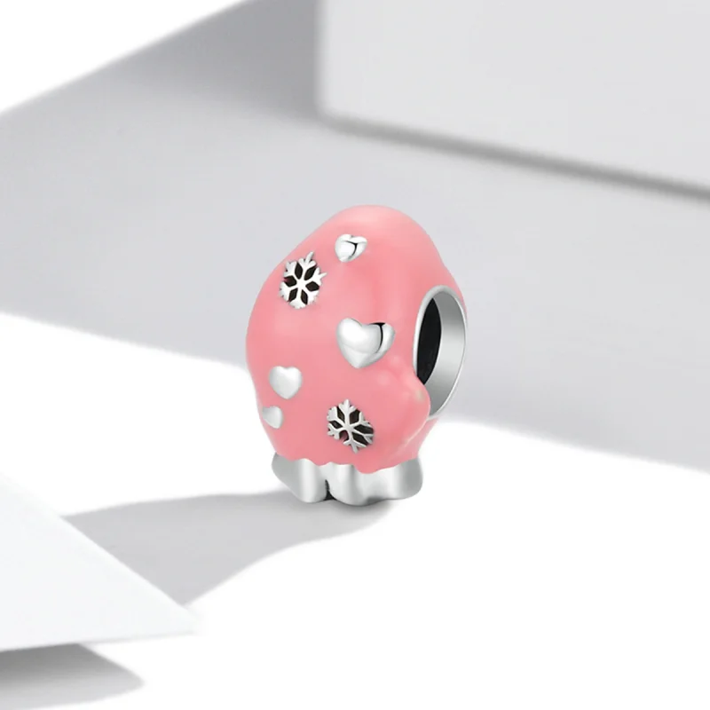 (obrázek pro) Pandora styl Růžové Rukavice Charm - SCC2001 - Zobrazit 2