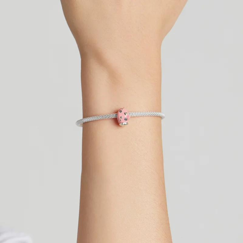 (obrázek pro) Pandora styl Růžové Rukavice Charm - SCC2001 - Zobrazit 5