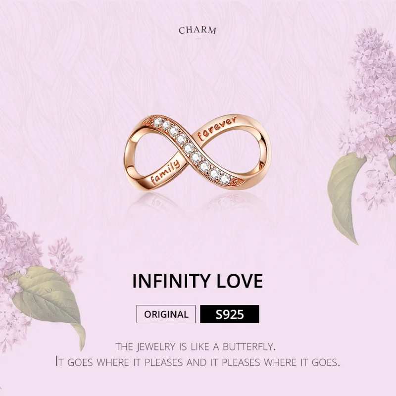 (obrázek pro) Pandora styl Růžové zlato nekonečno charm - SCC1146-C - Zobrazit 4