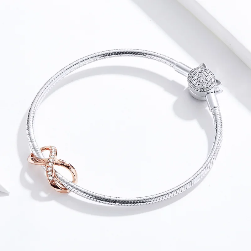(obrázek pro) Pandora styl Růžové zlato nekonečno charm - SCC1146-C - Zobrazit 5