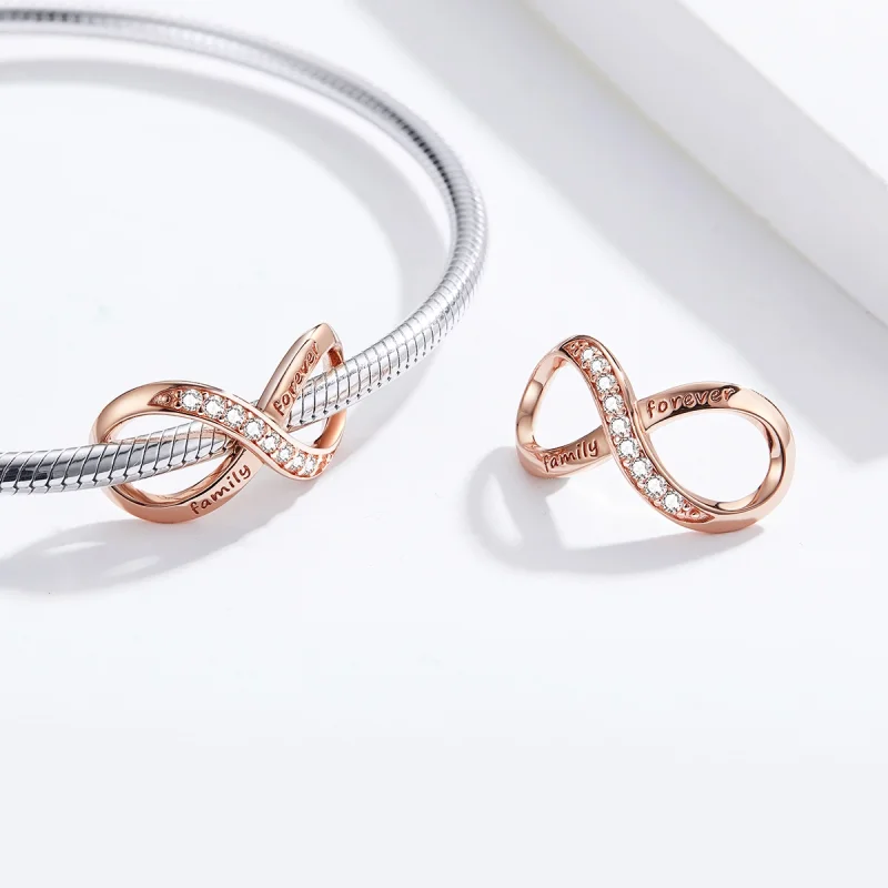 (obrázek pro) Pandora styl Růžové zlato nekonečno charm - SCC1146-C - Zobrazit 6
